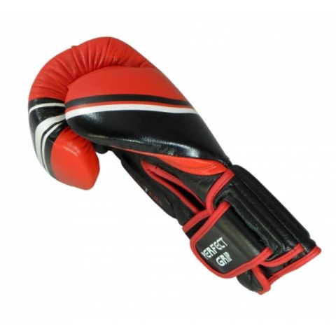 Rękawice bokserskie RBT-LF 14 oz czarno-czerwone MASTERS FIGHT EQUIPMENT