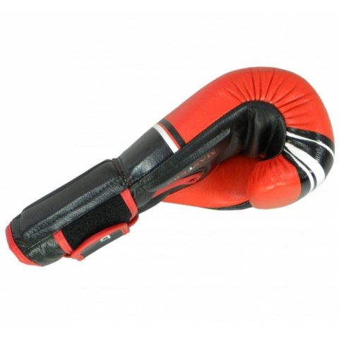 Rękawice bokserskie RBT-LF 14 oz czarno-czerwone MASTERS FIGHT EQUIPMENT
