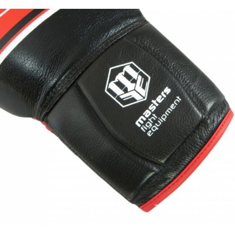 Rękawice bokserskie RBT-LF 14 oz czarno-czerwone MASTERS FIGHT EQUIPMENT