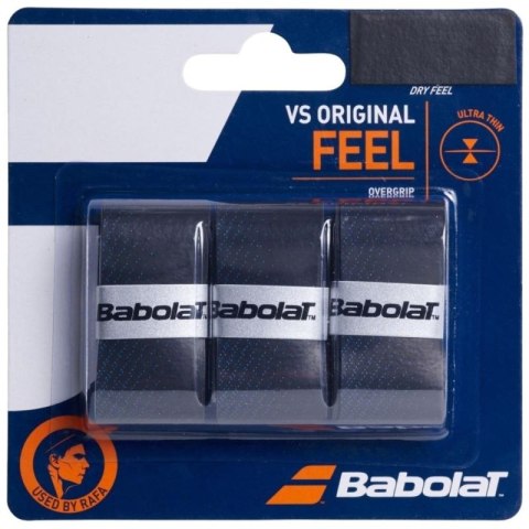 Owijka Babolat Vs Orginal Feel 3 szt. czarno-niebieska 653040 146/193528 Babolat