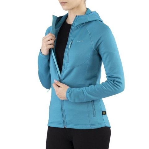 Bluza damska z kapturem Viking Jukon Hoodie Lady szybkoschnąca turkusowa (730/23/0900/70) Viking