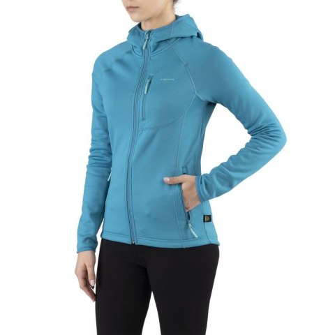 Bluza damska z kapturem Viking Jukon Hoodie Lady szybkoschnąca turkusowa (730/23/0900/70) Viking