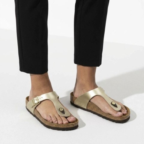 Japonki damskie Birkenstock Gizeh Birko-Flor Gold złote narrow wąskie (1016109) Birkenstock