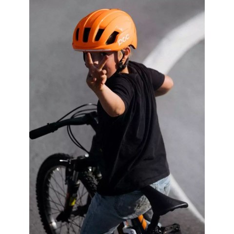 Kask rowerowy dziecięcy POC Pocito Omne Mips Fluorescent Orange pomarańczowy (10736_9050) POC