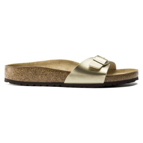 Klapki damskie Birkenstock Madrid Birko-Flor Gold regular szerokie złote (1016106) Birkenstock