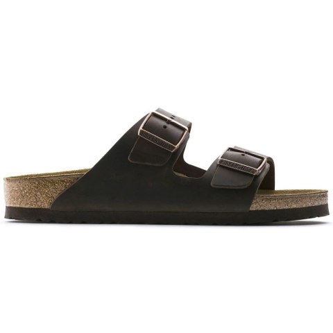 Klapki damskie/męskie brązowe Birkenstock Arizona Nubuk Habana narrow wąskie (52533) Birkenstock