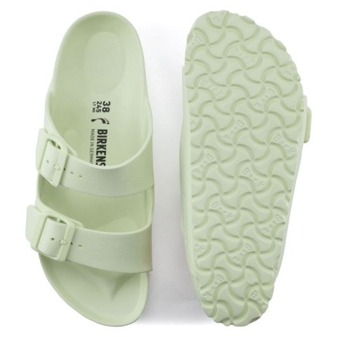Klapki męskie Birkenstock Arizona Essentials EVA Regular Faded Lime na szeroką stopę piankowe (1024571) Birkenstock