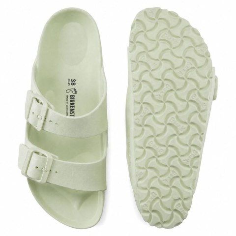 Klapki męskie Birkenstock Arizona Essentials EVA Regular Faded Lime na szeroką stopę piankowe (1024571) Birkenstock