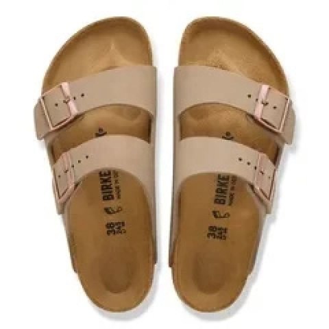 Klapki męskie brązowe Birkenstock Arizona Tabacco Brown narrow wąskie (0352203) Birkenstock