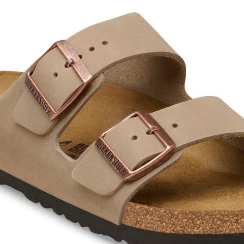 Klapki męskie brązowe Birkenstock Arizona Tabacco Brown narrow wąskie (0352203) Birkenstock