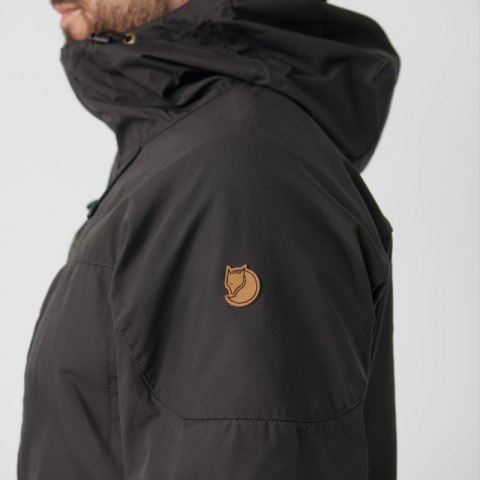 Kurtka z kapturem zimowa męska Fjällräven Skogsö Jacket M outdoorowa ocieplana szara (F81698-030) Fjällräven