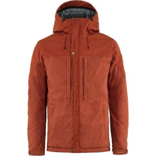 Kurtka z kapturem zimowa męska Fjällräven Skogsö Padded Jacket outdoorwa pomarańczowa (F82279-215) Fjällräven