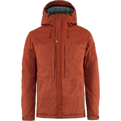 Kurtka z kapturem zimowa męska Fjällräven Skogsö Padded Jacket outdoorwa pomarańczowa (F82279-215) Fjällräven