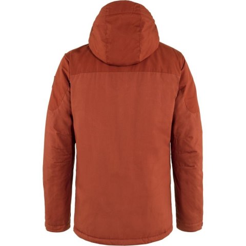 Kurtka z kapturem zimowa męska Fjällräven Skogsö Padded Jacket outdoorwa pomarańczowa (F82279-215) Fjällräven