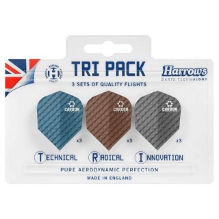 Piórka Harrows Tri Pack Carbon 3x3 HS-TNK-000013292 Harrows