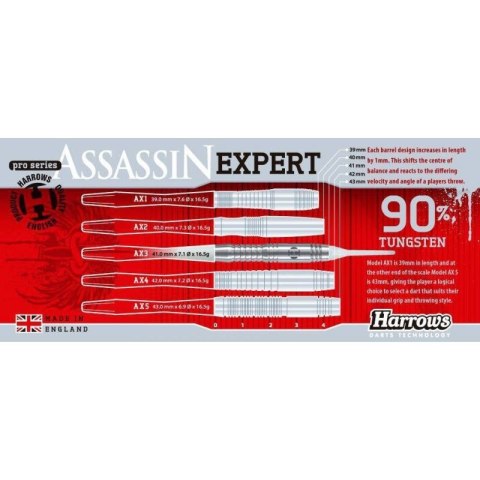 Rzutki Harrows Assassin Expert 90% Softip HS-TNK-000013220 Harrows