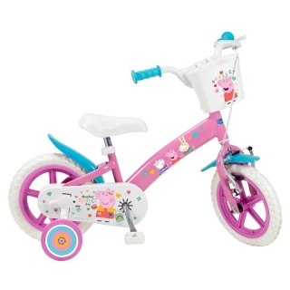 Rower dziecięcy 12" Świnka Peppa różowa 1195 Pink Toimsa