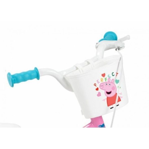 Rower dziecięcy 12" Świnka Peppa różowa 1195 Pink Toimsa