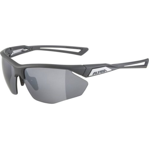 Okulary ALPINA NYLOS HR kolor MIDNIGHT-GREY MATT szkło SILVER MIRROR Cat.3 new 2025 Alpina