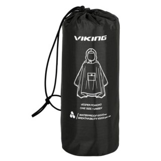 Poncho przeciwdeszczowe dla dorosłych VIKING Vesper czarne Viking