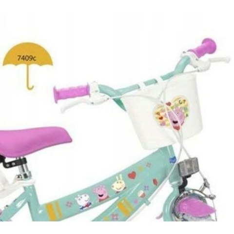 Rower dzieciecy Toimsa 12" Swinka Peppa zielony Toimsa