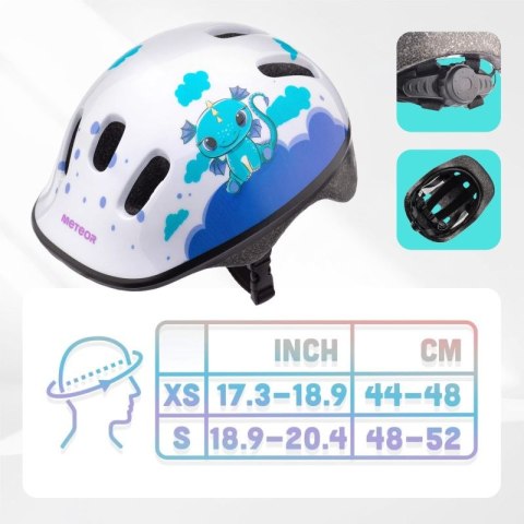 Kask rowerowy Meteor KS06 S 48-52 cm Dragon 17431 Meteor