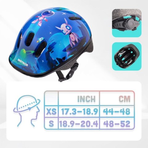 Kask rowerowy Meteor KS06 Alien Jr 17439 r. S 48-52 cm Meteor