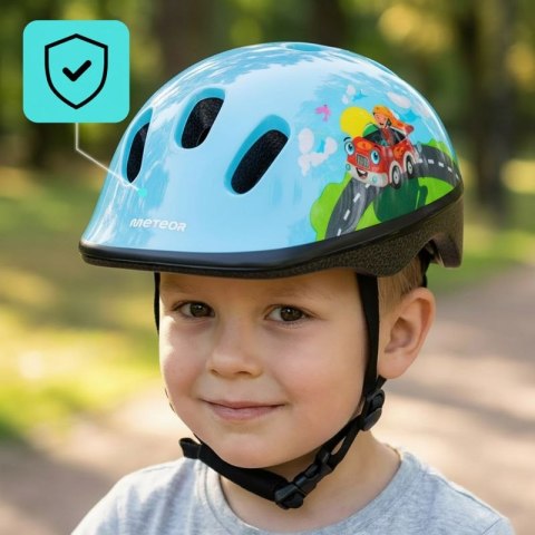 Kask rowerowy Meteor KS06 Firefighter Jr 17441 r. S 48-52 cm Meteor