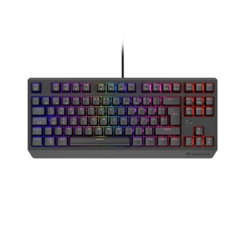 KLAWIATURA DLA GRACZY GENESIS THOR 230 TKL DE RGB MECHANICZNA OUTEMU RED CZARNA HOT SWAP