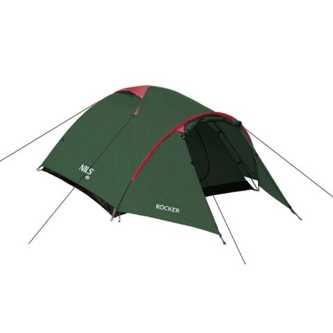 Namiot kempingowy NILS CAMP Rocker NC6013 3 osobowy zielono-czerwony Nils Extreme