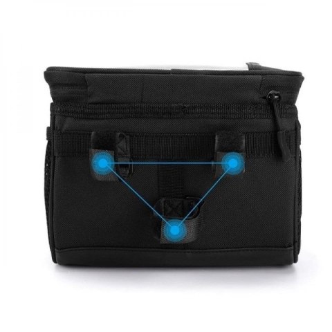 Wozinsky torba rowerowa na kierownicę z etui na telefon 2 l czarny (WBB12BK) Wozinsky