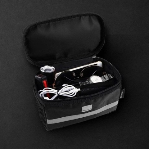Wozinsky torba rowerowa na kierownicę z etui na telefon 2 l czarny (WBB12BK) Wozinsky