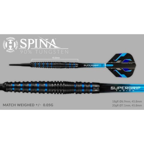 Rzutki Harrows Spina Black 90% Softip HS-TNK-000013753 Harrows