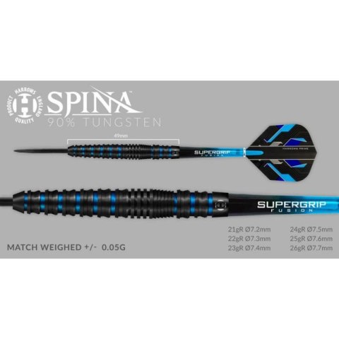 Rzutki Harrows Spina Black 90% Steeltip HS-TNK-000013750 Harrows