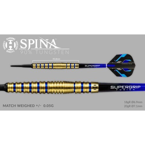 Rzutki Harrows Spina Gold 90% Softip HS-TNK-000013752 Harrows