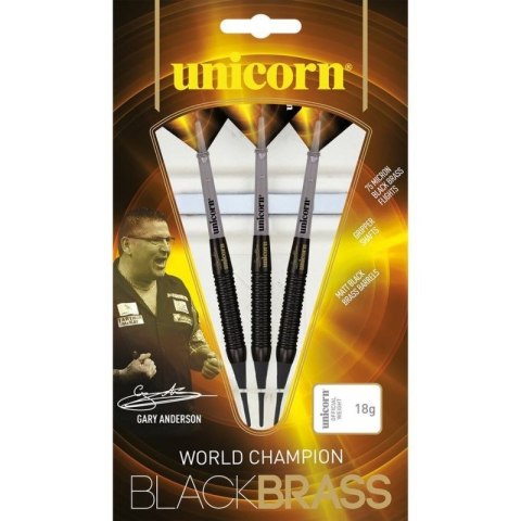 Rzutki soft tip Unicorn Black Brass - Gary Anderson 16g:23661|18g:23662 Unicorn