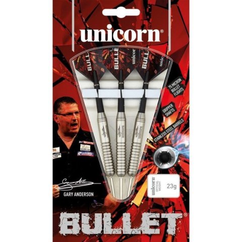 Rzutki steel tip Unicorn Bullet Stainless Steel - Gary Anderson 22g:27520|24g:27521|26g:27522 Unicorn