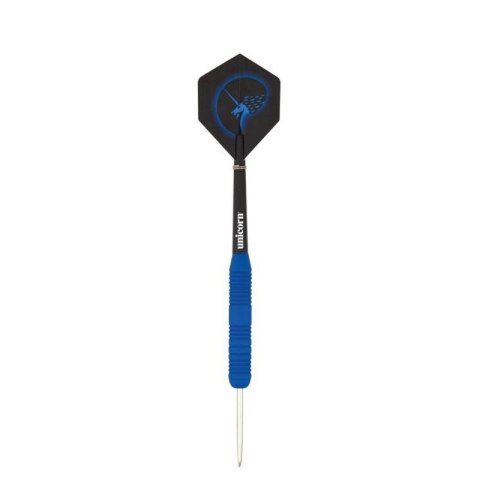 Rzutki steel tip Unicorn Core Plus - Blue Rubberised Brass 21g:8650|23g:8651|25g:8652 Unicorn