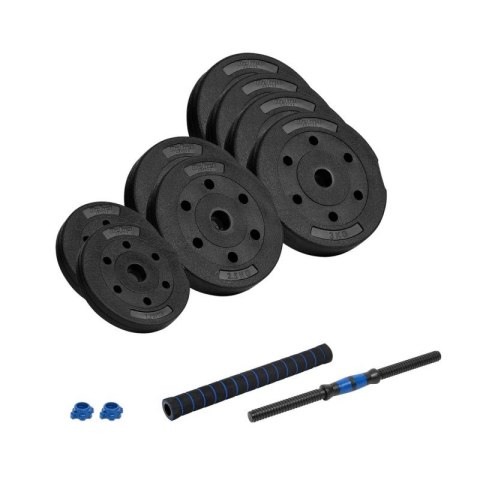 Hantel bitumiczny regulowany z łącznikiem 1x20kg Rebel Active Rebel