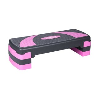 Step do aerobiku i ćwiczeń fitness REBEL ACTIVE RBA-3225-PU, 3 stopnie, szaro-fioletowy Rebel