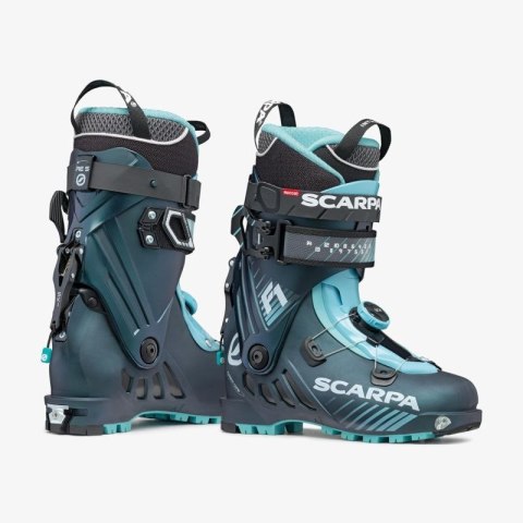 Buty damskie skitourowe Scarpa F1 - anthracite/aqua Scarpa