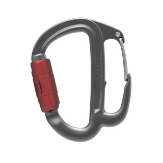 Petzl M042AA00 karabińczyk do wspinaczki Zapięcie z blokadą W kształcie litery D Aluminium Szary 1 szt. Petzl