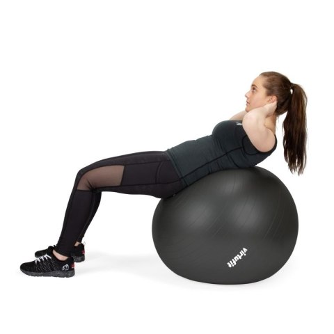 VIRTUFIT PIŁKA GIMNASTYCZNA ANTI-BURST PRO Z POMPKĄ SZARA 65 CM Virtufit
