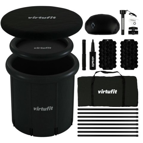 VIRTUFIT WANNA LODOWA XXL - 375 LITRÓW - ANTRACYT - Z AKCESORIAMI Virtufit