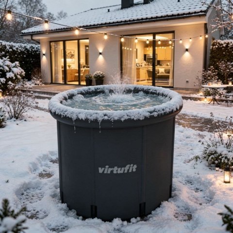 VIRTUFIT WANNA LODOWA XXL - 375 LITRÓW - ANTRACYT - Z AKCESORIAMI Virtufit