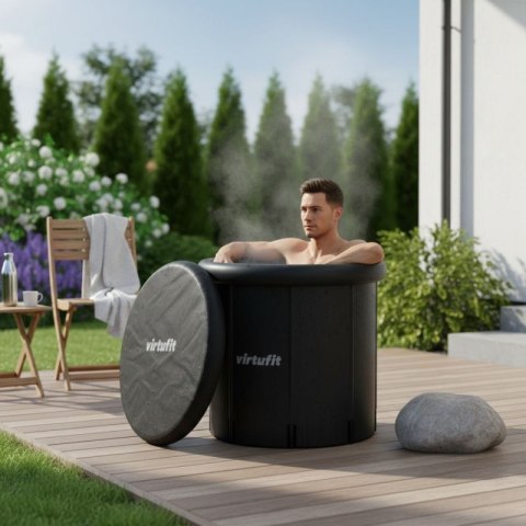 VIRTUFIT WANNA LODOWA XXL - 375 LITRÓW - ANTRACYT - Z AKCESORIAMI Virtufit