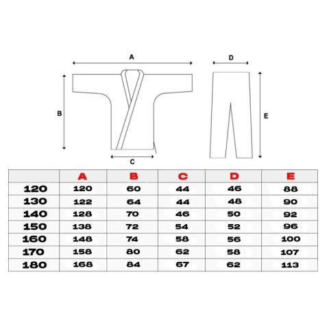 Kimono do Judo - Judoga dla dzieci 130 cm + Pas