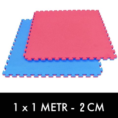 Mata do ćwiczeń z Ceryfikatem Bezpieczeństwa - Puzzle 1x1m - Tatami 2 cm DBX Bushido