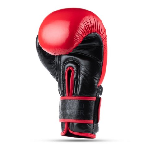Rękawice bokserskie ze skóry naturalnej Warrior RED