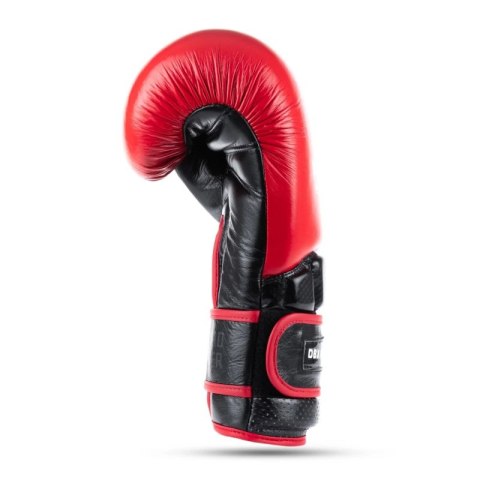 Rękawice bokserskie ze skóry naturalnej Warrior RED